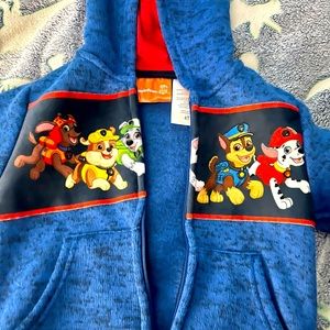 Brand new paw patrol zip up hoodie NWOT